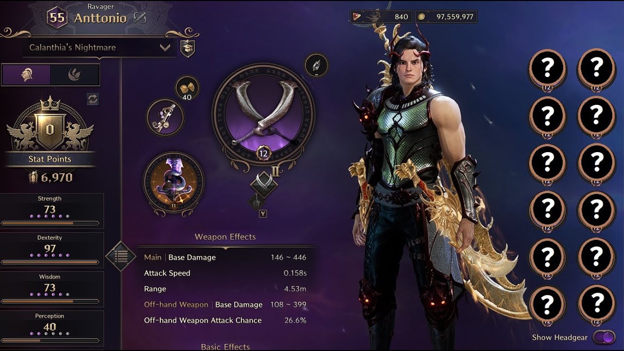 My PvE Build GS/Daggers (Ravager) 54s Dummy - Throne and Liberty