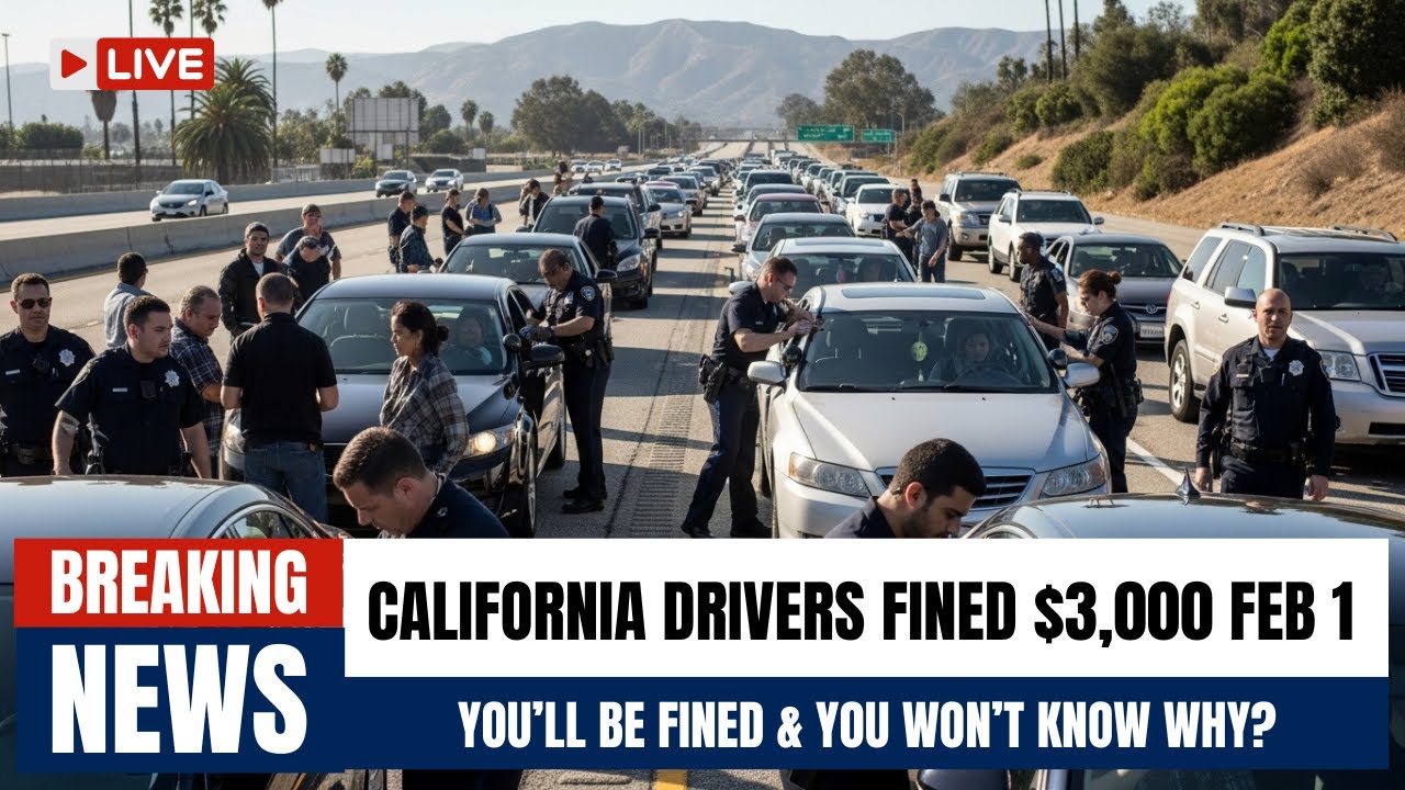 Breaking Alert: California’s New Traffic Laws Begin Feb 1 — One Mistake Could Cost You $3,000