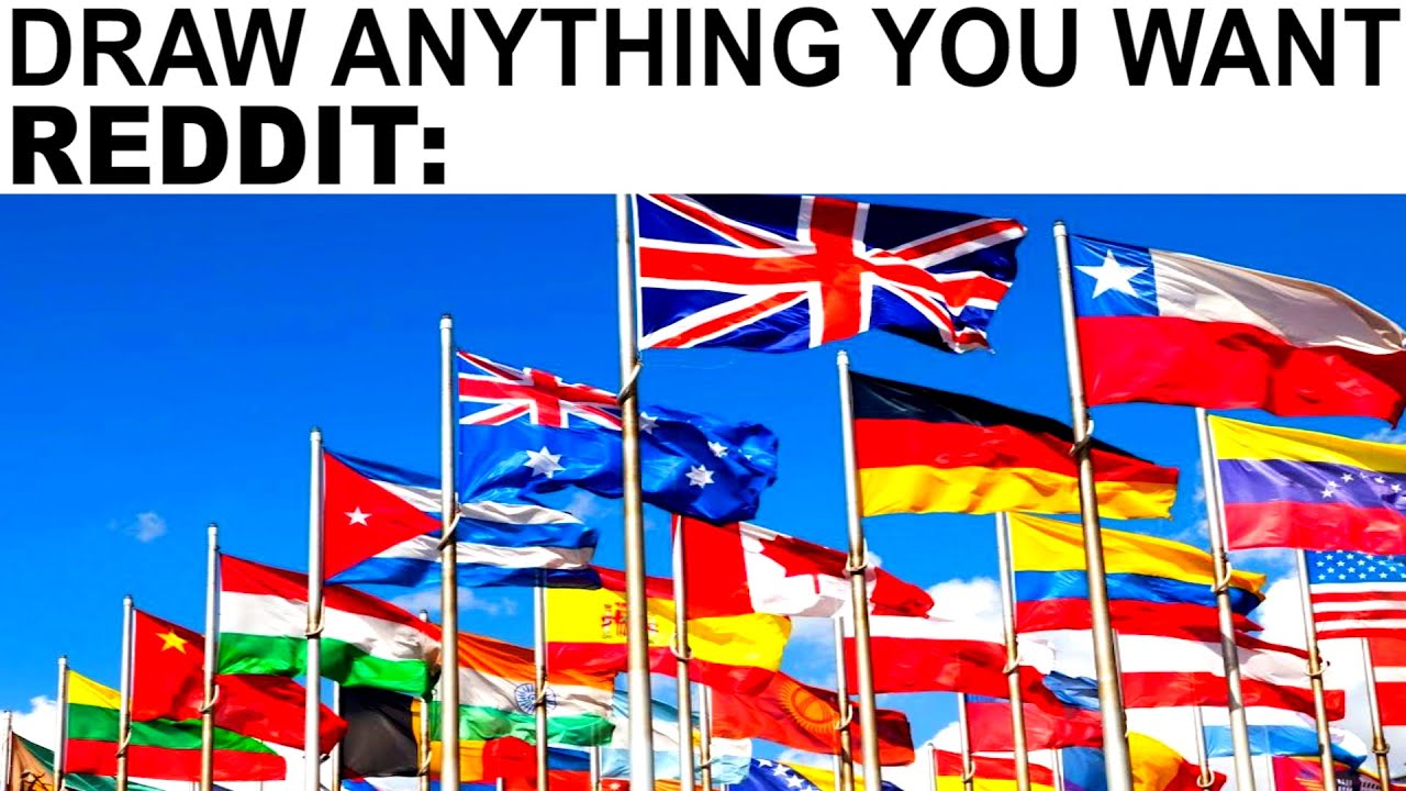 The War of World Flags... r/place