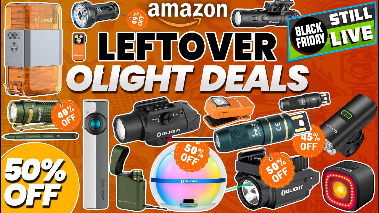 Massive 50% Off! 28 Black Friday Olight Deals on Amazon 2025 - (With Discount & Price)