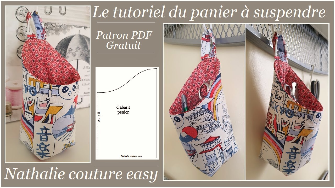 la panier a suspendre nathalie couture easy patron PDF gratuit