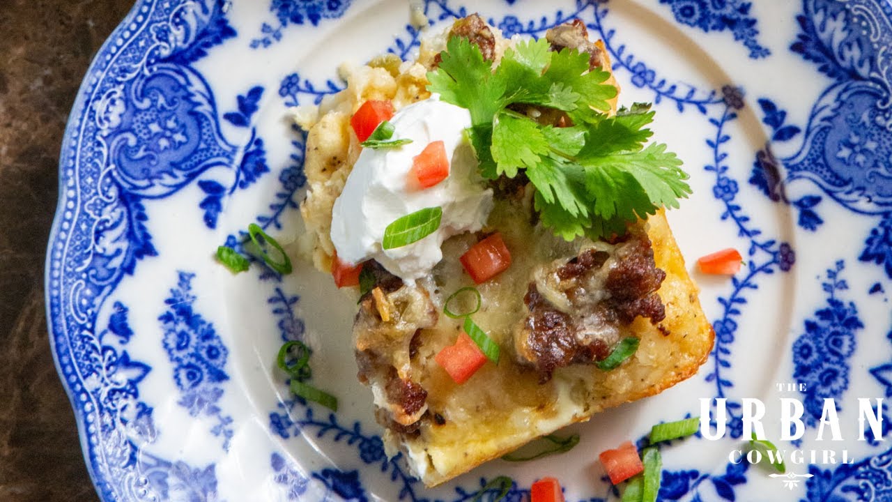 Best Breakfast Casserole Ever! (With Sausage, Tater Tots & Gravy!)