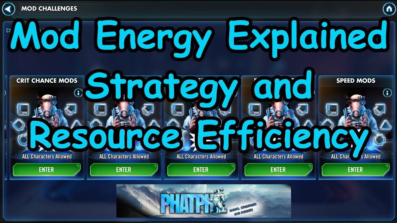 Mod Energy - When and How to Spend? Most Important Refresh in SWGOH?
