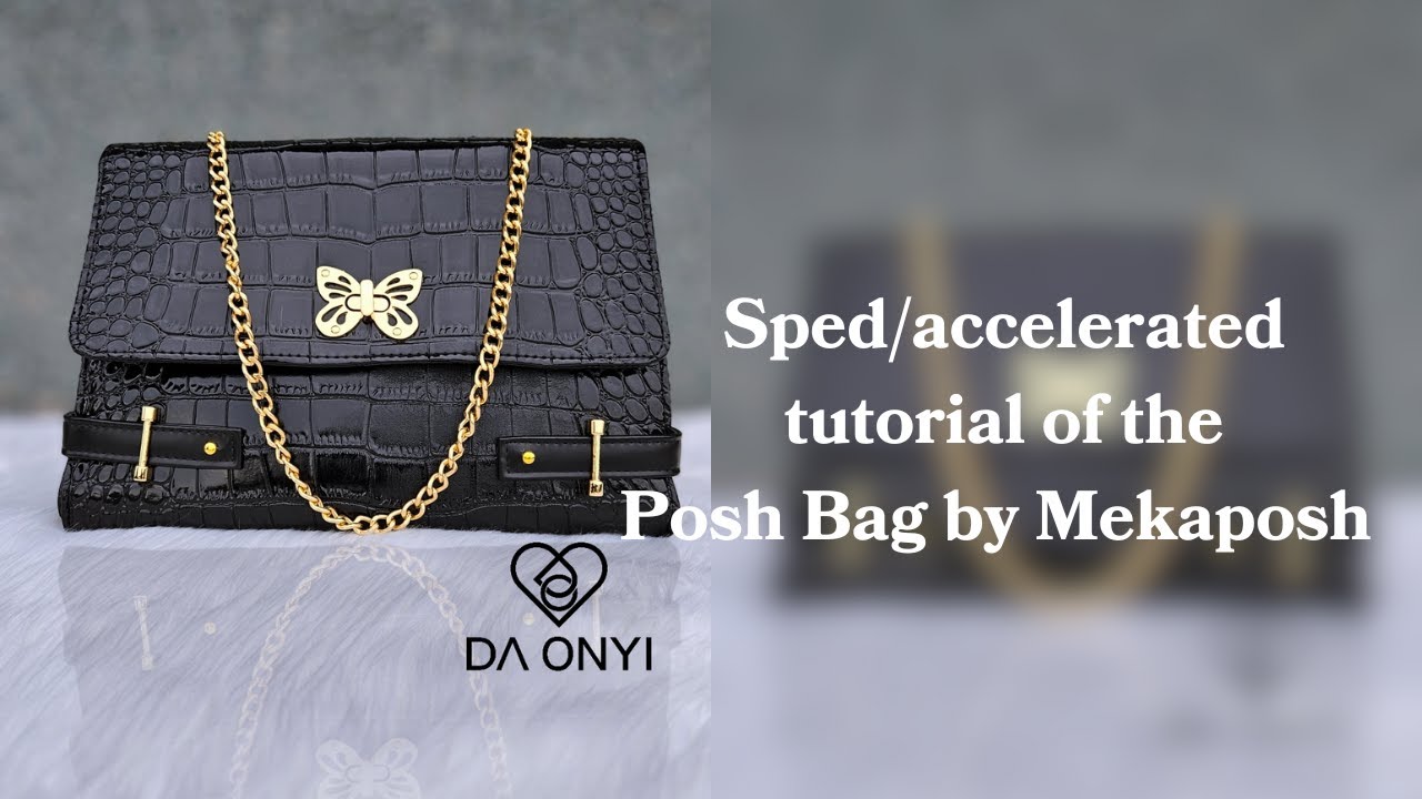 Posh Bag tutorial, pattern by Mekaposh #sewing #sewingtutorial #sewingtips #poshbag