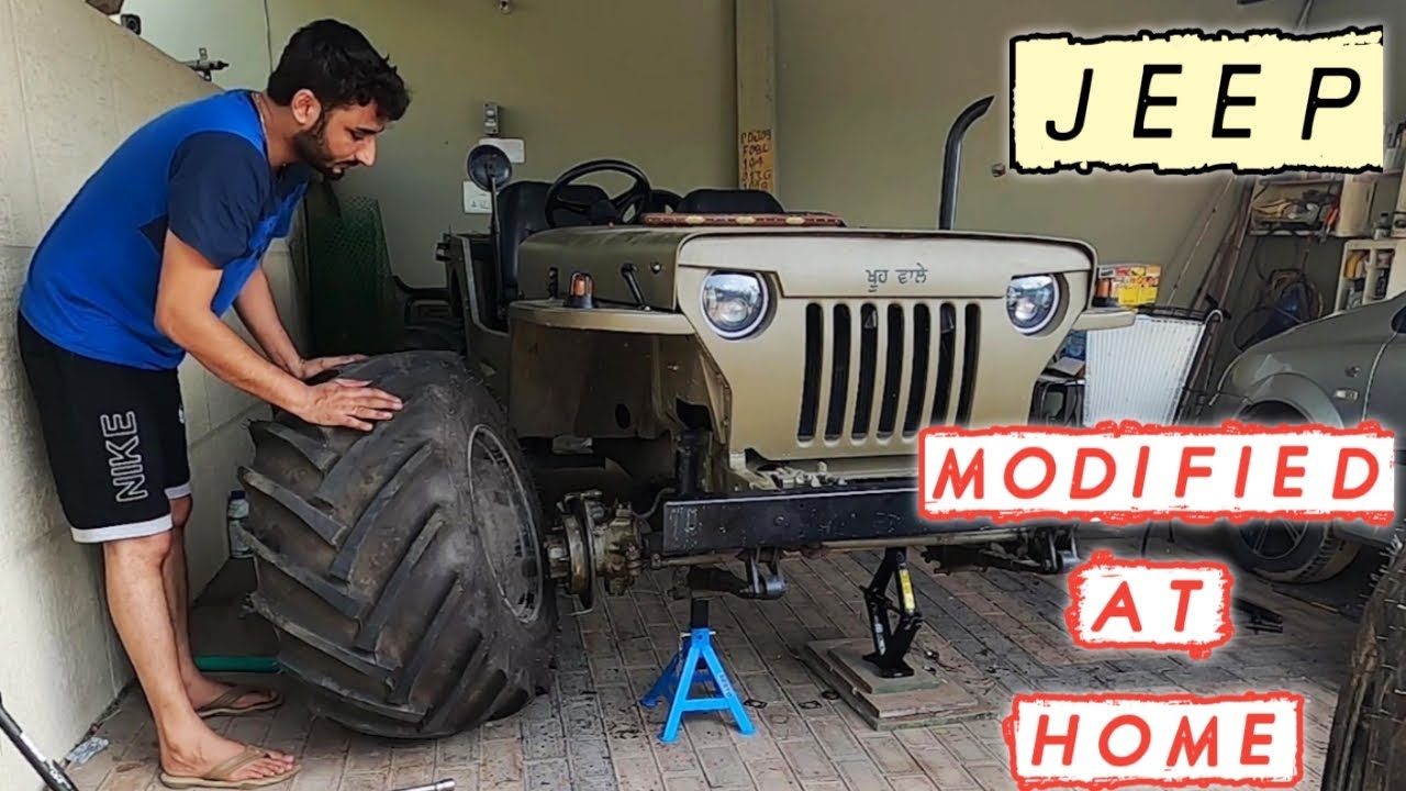 Open Jeep modification at Home | khoo wale |