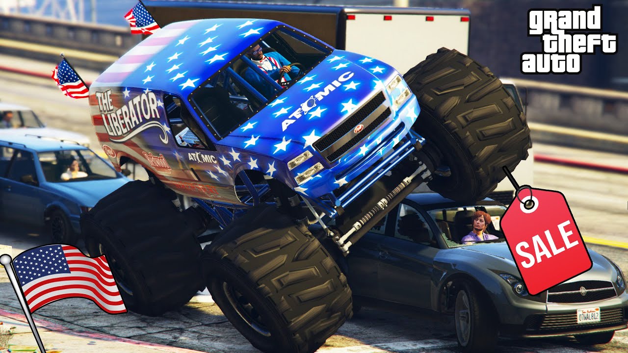 Liberator Review & Best Customization SALE NOW ! MONSTER TRUCK GTA 5 Online Independence Day Special