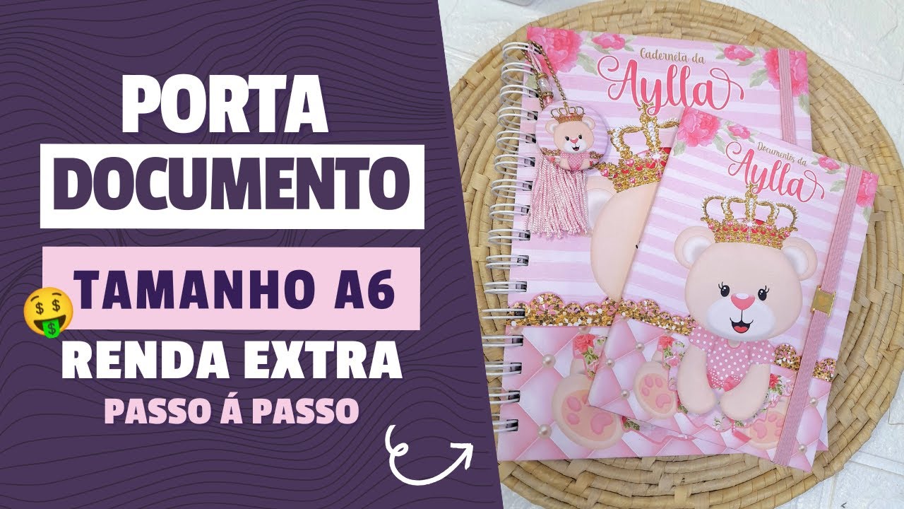 Como Fazer Porta Documento A6 Personalizado | Produto Rápido e Lucrativo para Vender