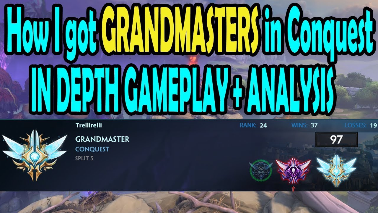 How I got Grandmasters in Conquest: Analysis + Gameplay- SMITE