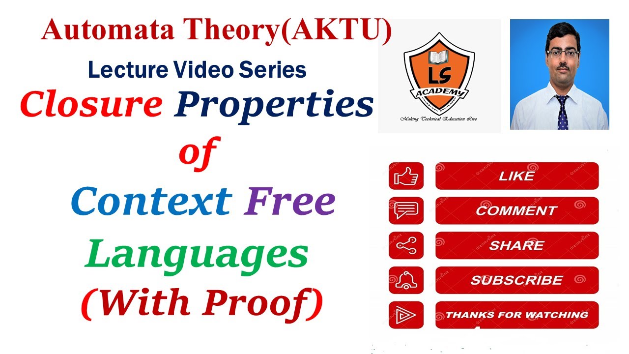 Closure properties of CFL with proof  | Context free languages Properties | TOC| Automata Theory