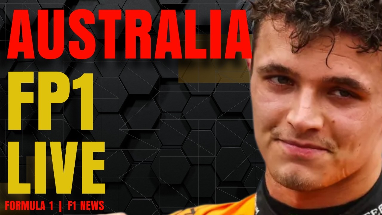 🔴 F1 LIVE Australian GP  - FP1 - Commentary + Live Timing + Track