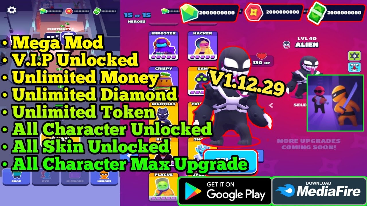 Stealth Master Mod Apk Terbaru All Character Unlocked - Unlimited Money