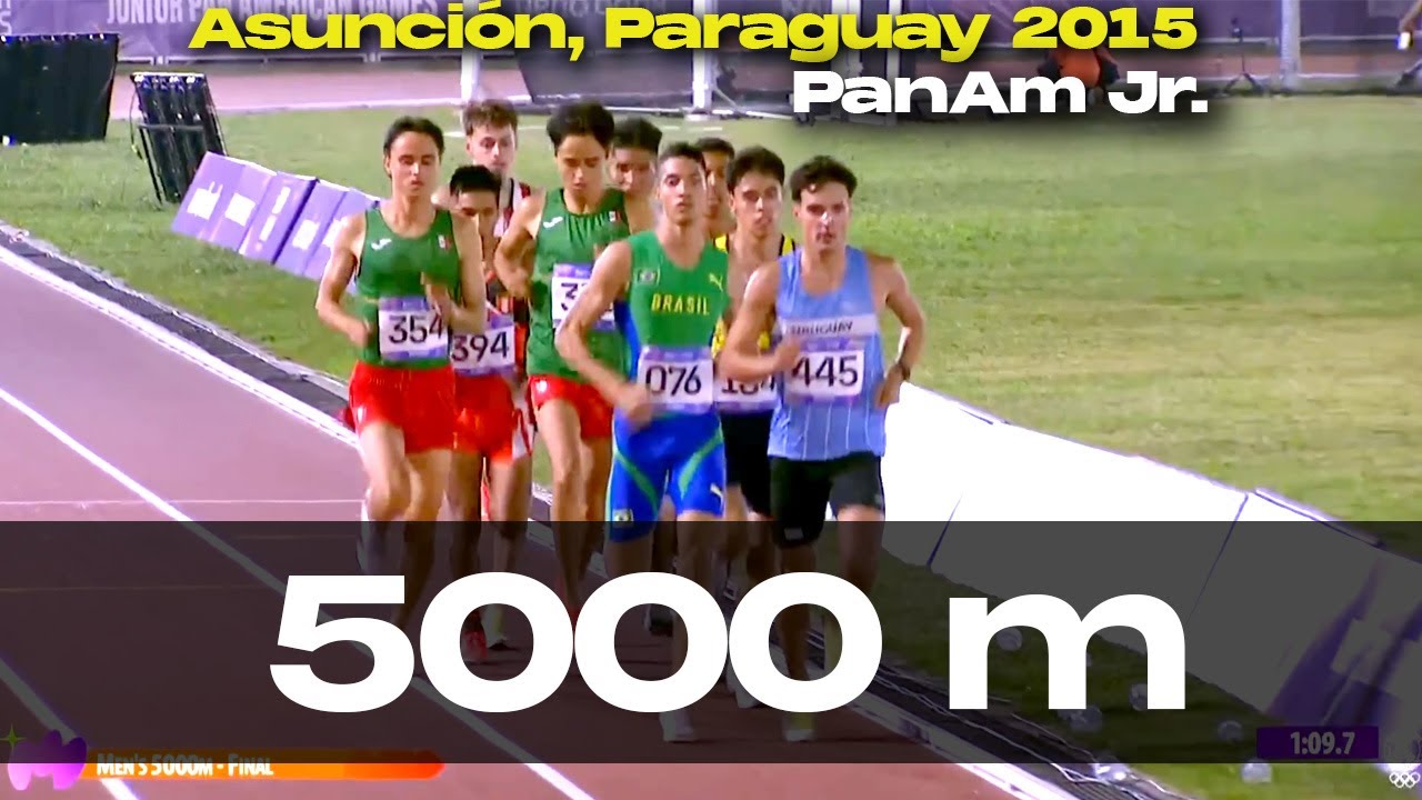 5000m Masculinos: PanAm Jr. Asunción 2025