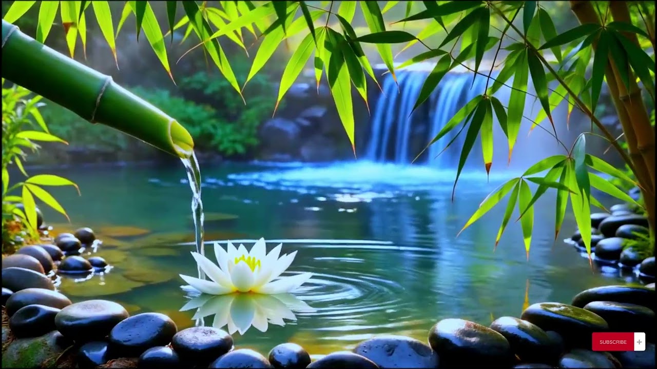 Peaceful Night Sleep 🌿 Piano & Water Sounds 3 Hours
