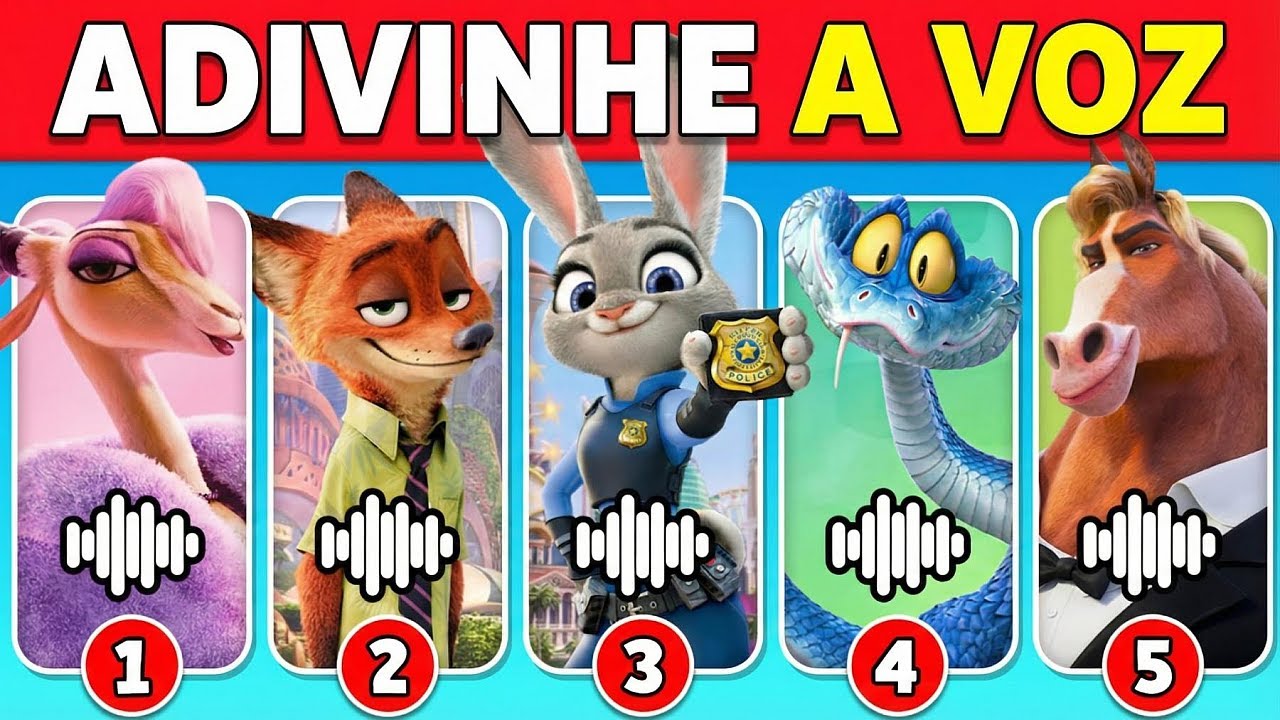 ZOOTOPIA 2 PELA VOZ 🔊 Judy 🐰 Nick 🦊 Gary 🐍 Flash 🦥