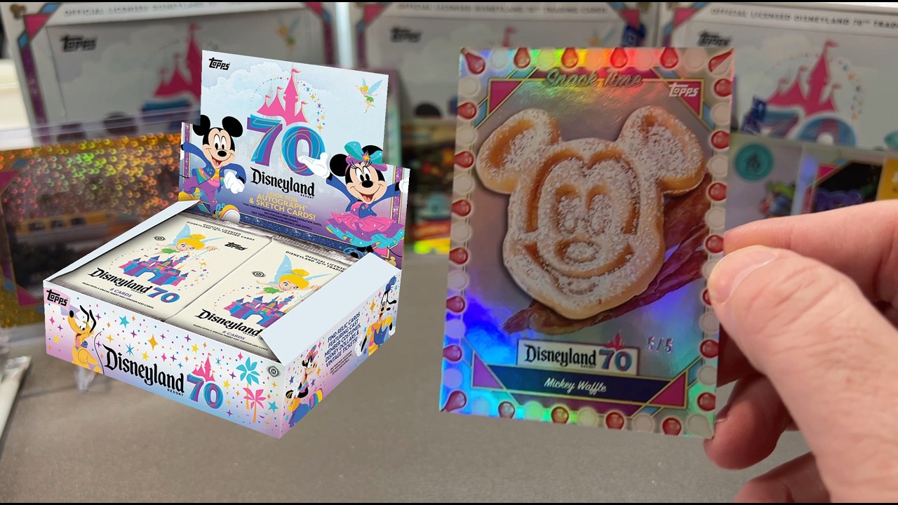 Topps Disneyland 70th Anniversary Box Opening | Disney Park Exclusive INSANE Pull