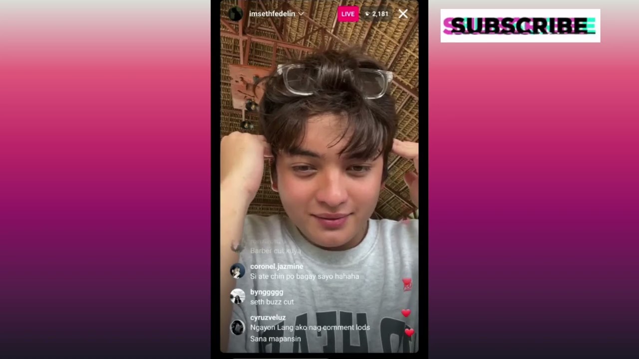 Seth Fedelin IG live with appearance of Francine 🥰