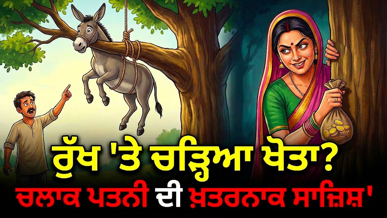 ਦਰਖਤ ਤੇ ਚਾੜਿਆਂ ਖੋਤਾ,ਘਰਵਾਲੀ ਘਰਵਾਲੀ ਦੀ ਸਾਜਿਸ਼।Punjabi story । Desi Story 