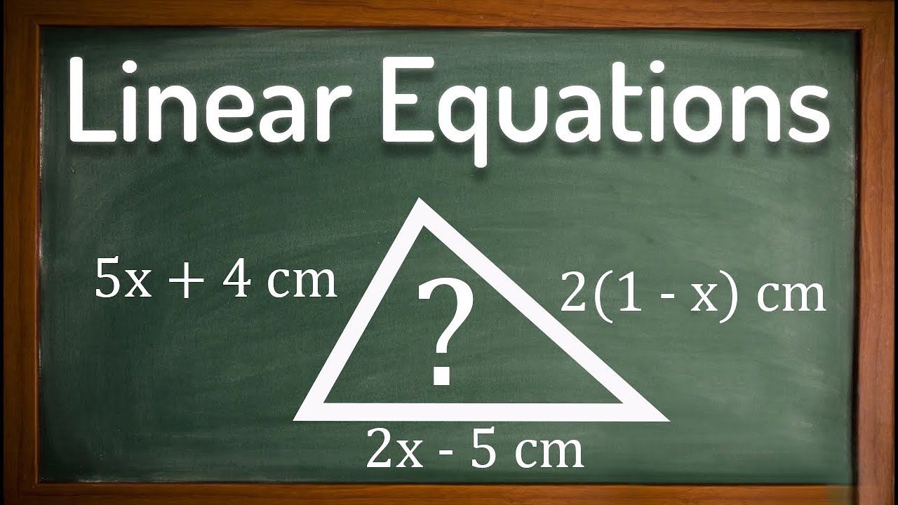 Решение линейных уравнений с фигурами — GCSE Maths