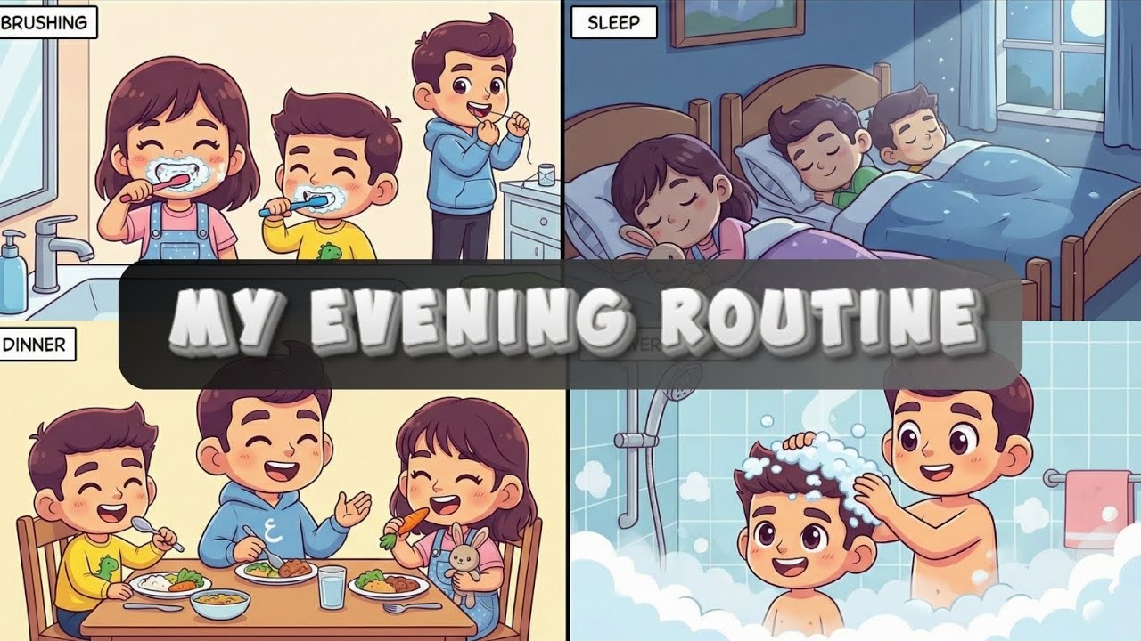 Talk About Your Day in Arabic! Evening Routine Vocabulary & Sentences