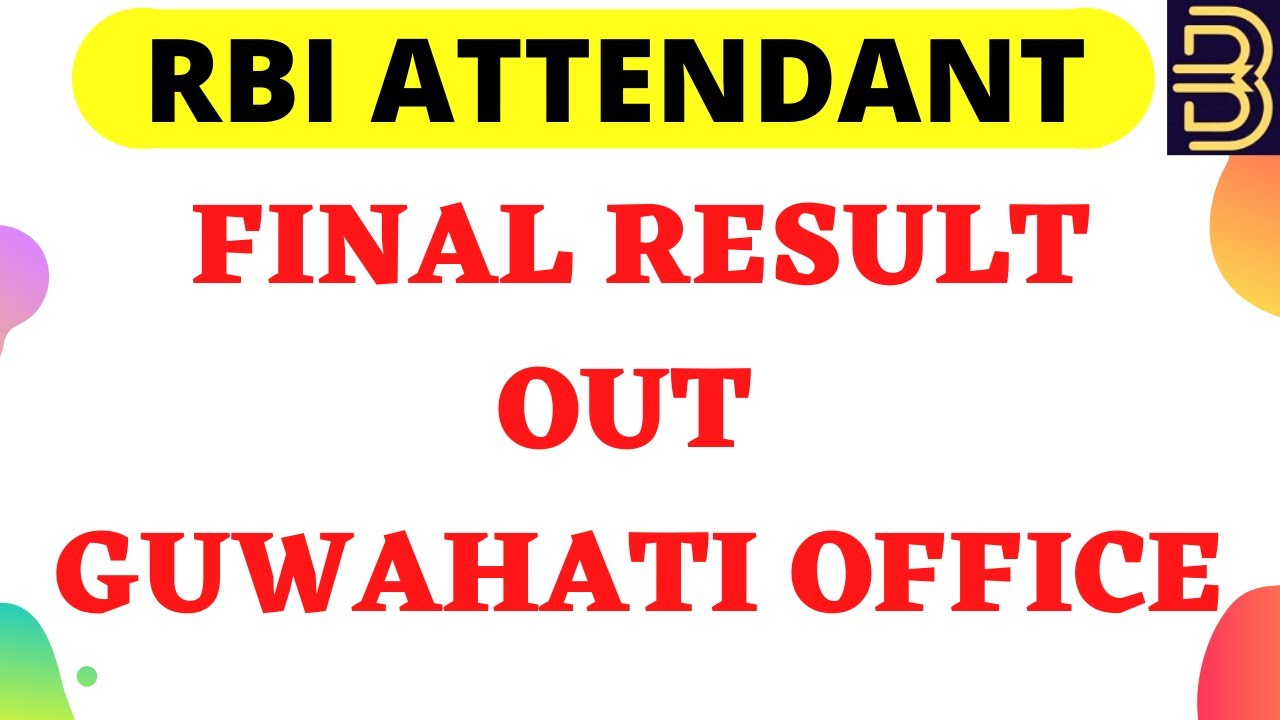 RBI Office Attendant final  RESULT OUT 2021| Guwahati Office