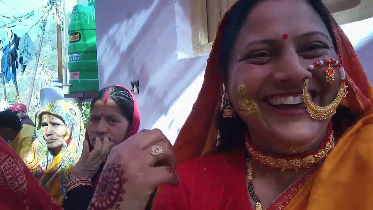 पहाड़ी रीति रिवाज के साथ हल्दी हाथ उत्तराखंड में ऐसे की जाती है ❤️💐