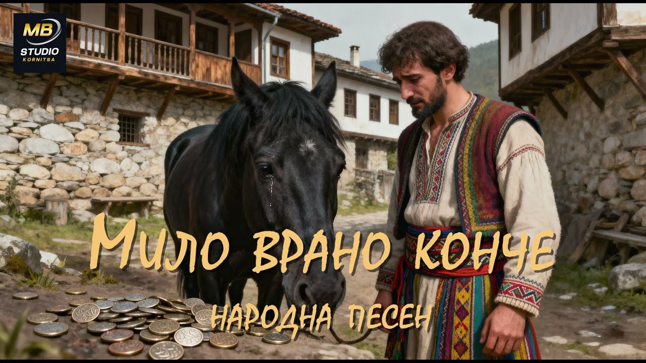 Мило врано конче - Народна песен