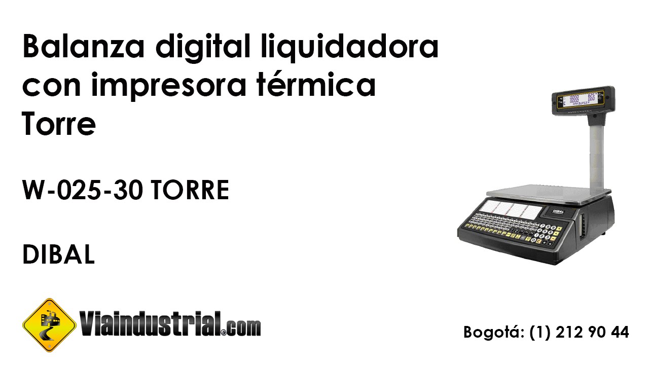 Balanza digital liquidadora con impresora térmica Torre