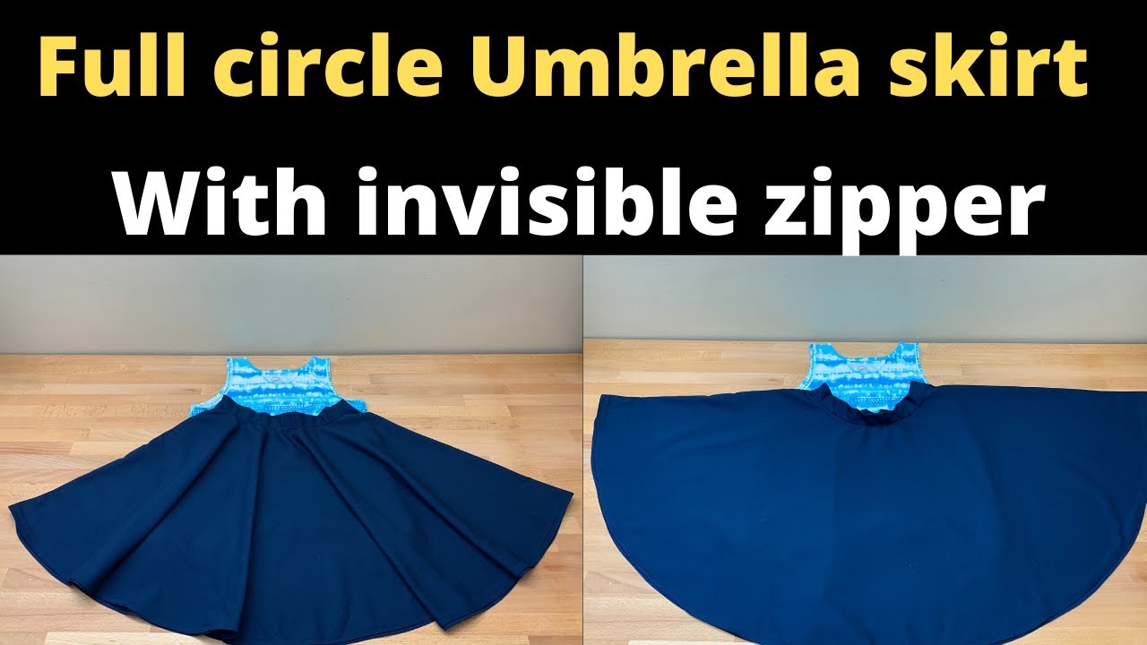 How to sew a full circle skirt - No pattern needed