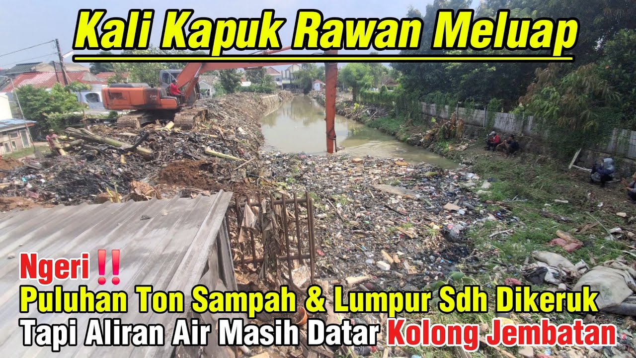 NGERI‼️ Aliran Kali Mampet Penuh Sampah & Perabot Rumah Penyebab Banjir #dedimulyadi