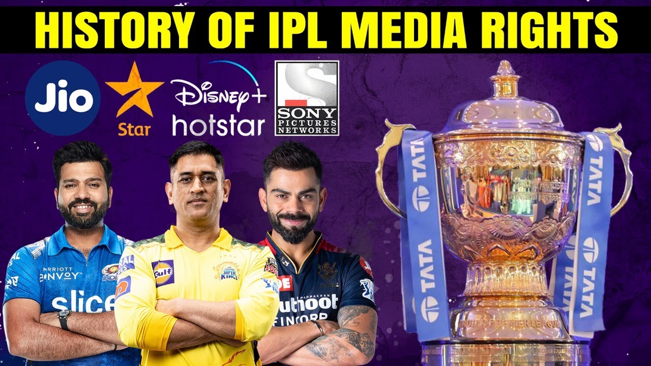 History of IPL Media Rights | Star India | Sony Pictures Network | Disney + Hotstar | BCCI