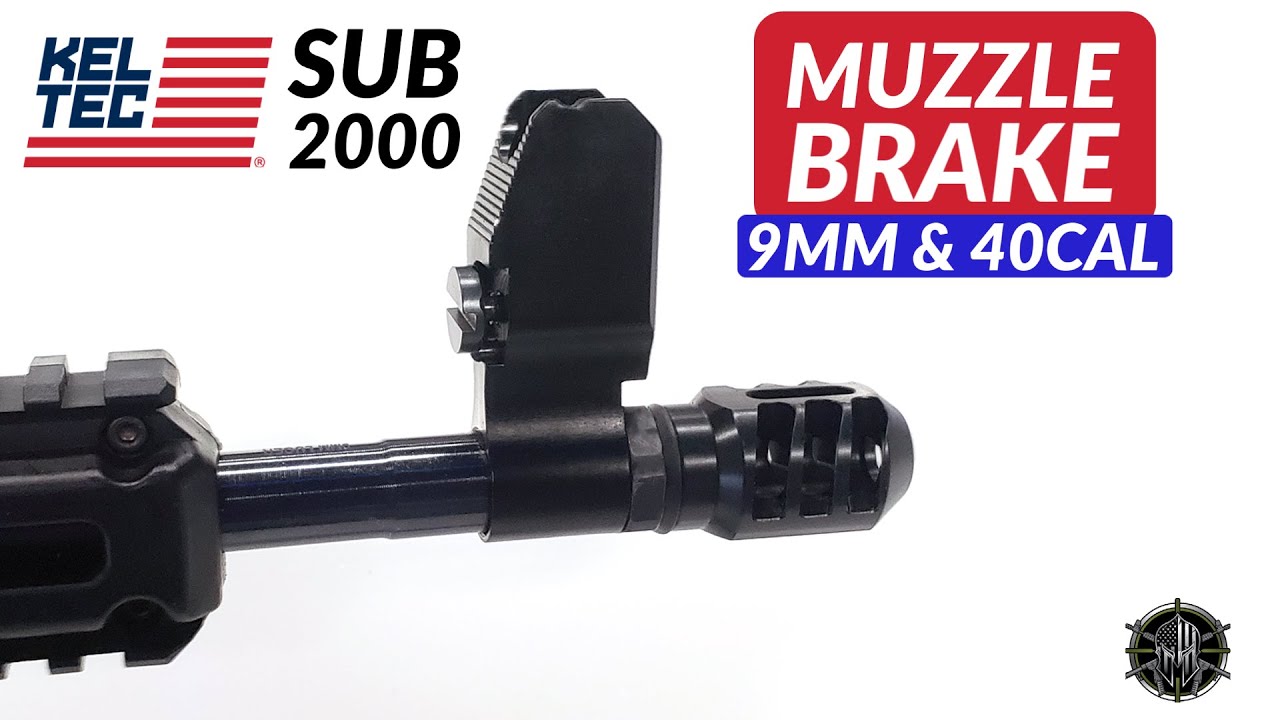 KEL-TEC SUB-2000 Muzzle Brake - 9mm & 40cal Muzzle Brake / Compensator Hybrid by M*CARBO