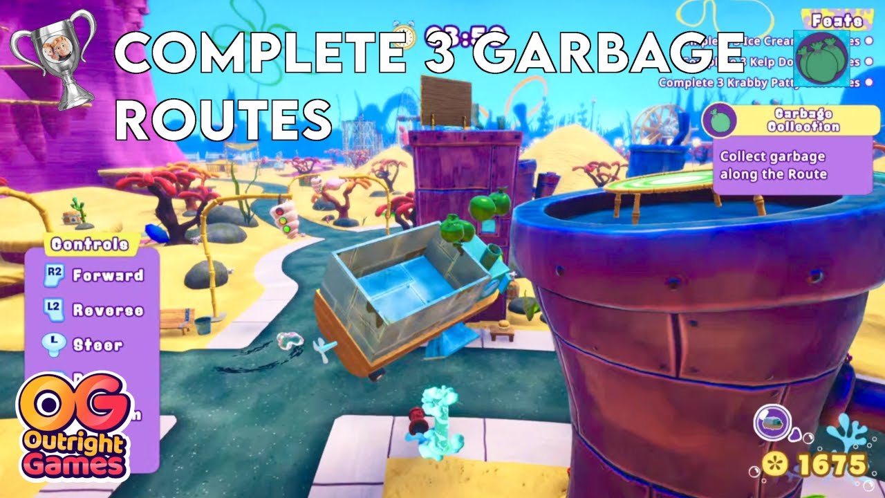 Spongebob The Patrick Star Game - How to Complete the Garbage Routes