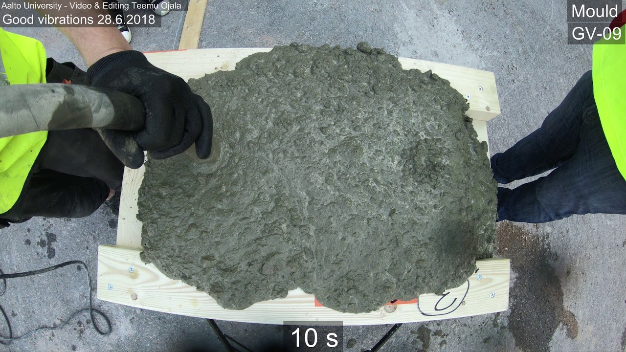 Compaction of concretes with different compositions