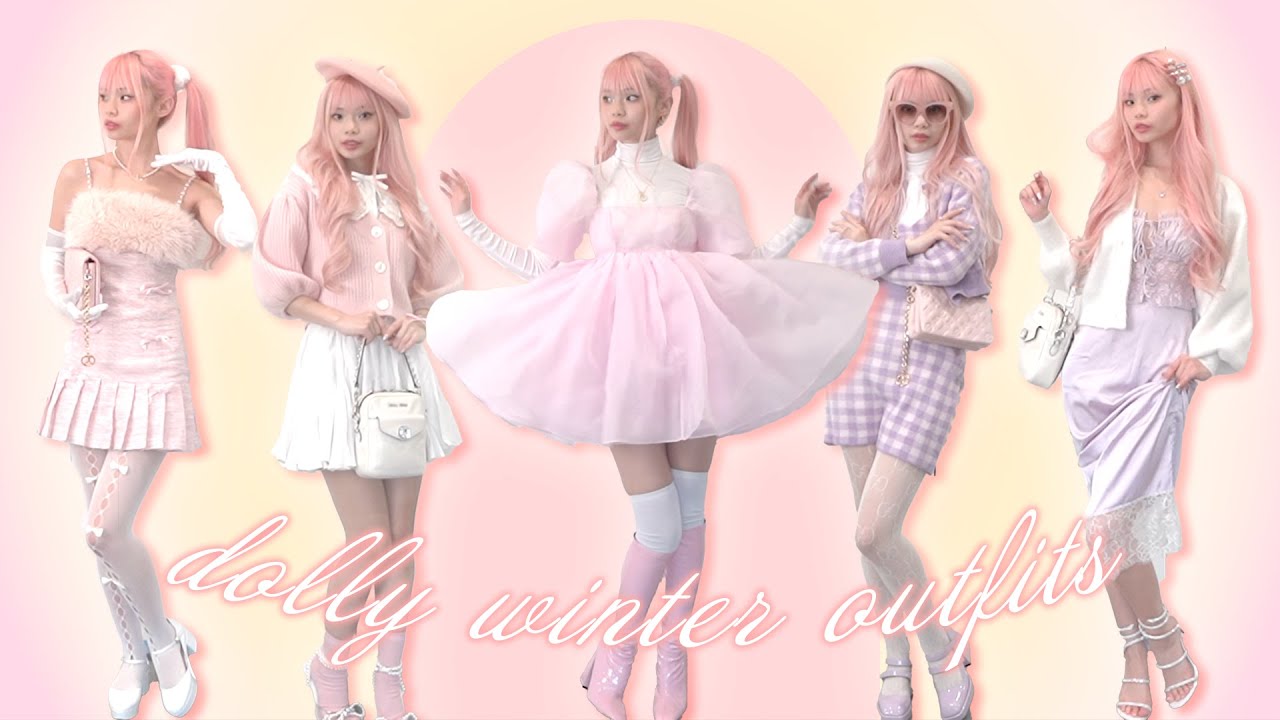 5 зимних нарядов для кукол 🎀 мой пастельный гардероб
