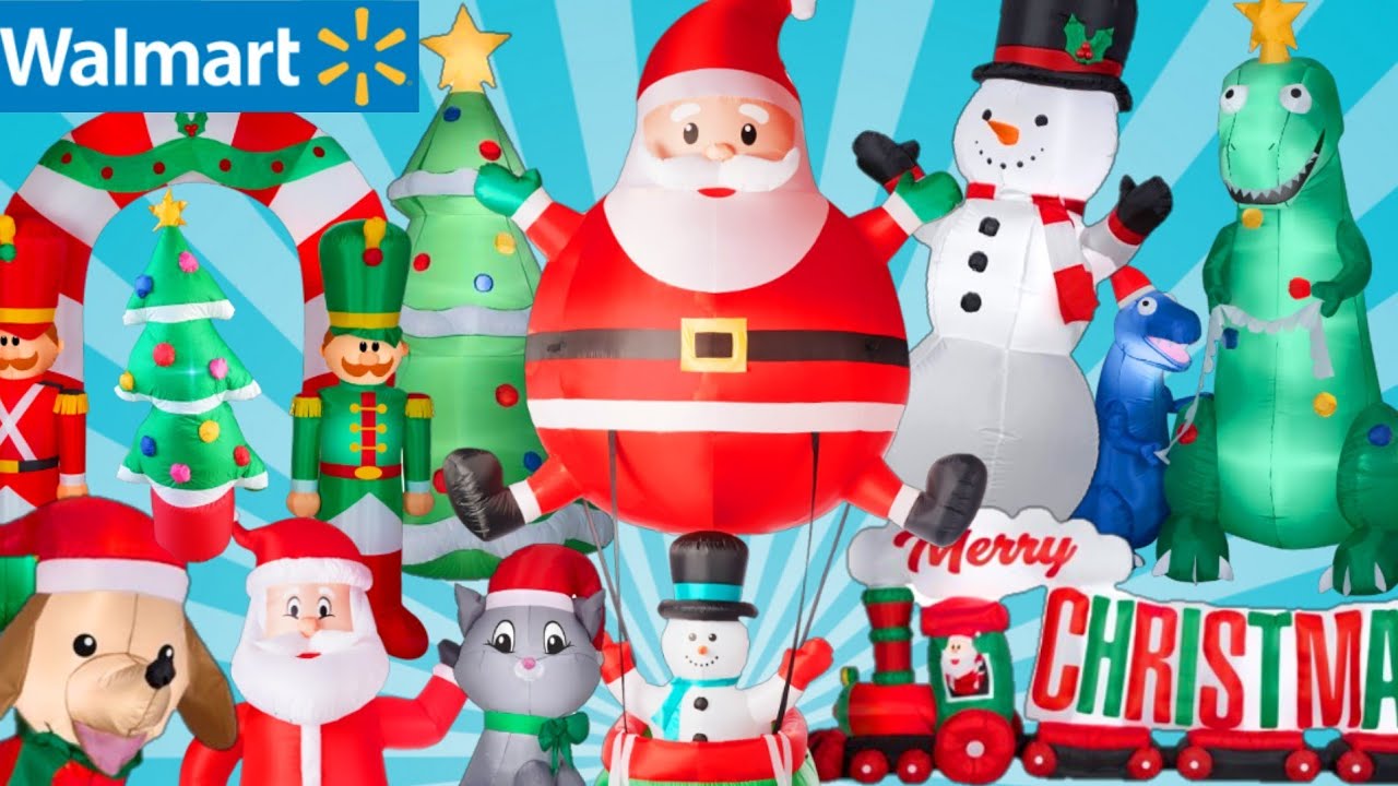 Christmas INFLATABLE Invasion at WALMART! Inflatable Display 2019 NEW Tree Inflatable for COLLECTION