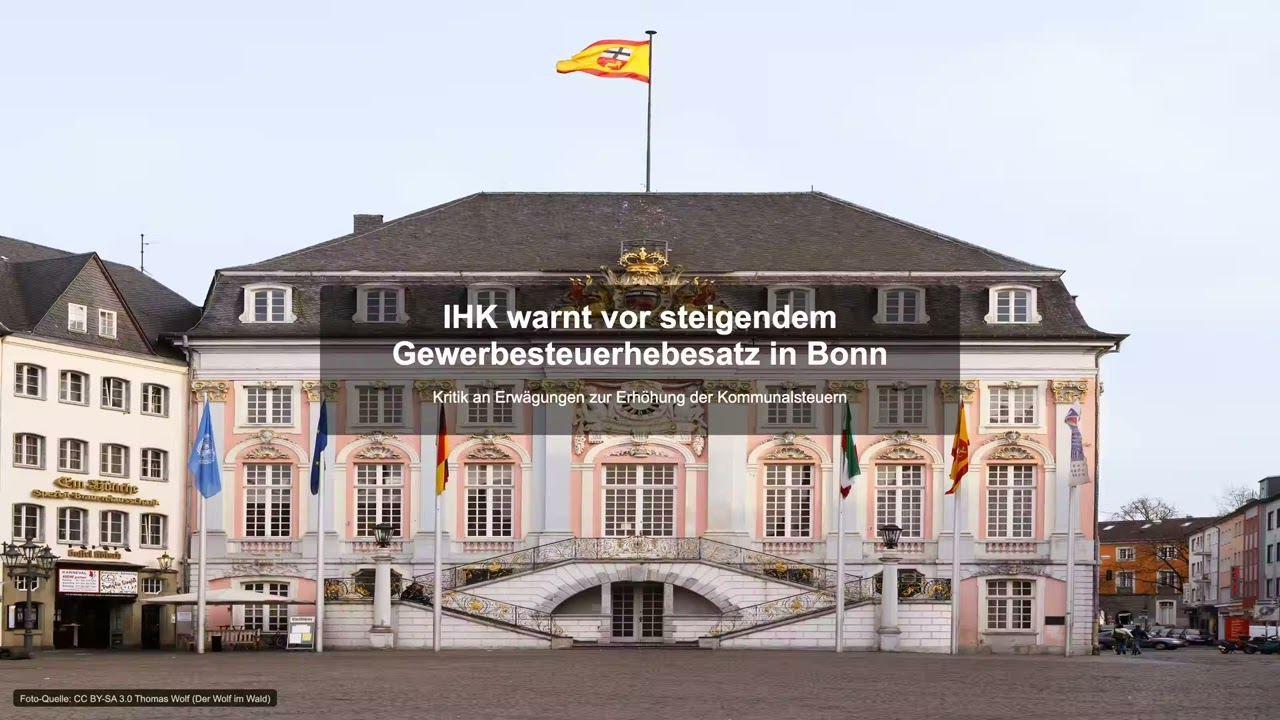 IHK warnt vor steigendem Gewerbesteuerhebesatz in Bonn - Gewerbesteuer News
