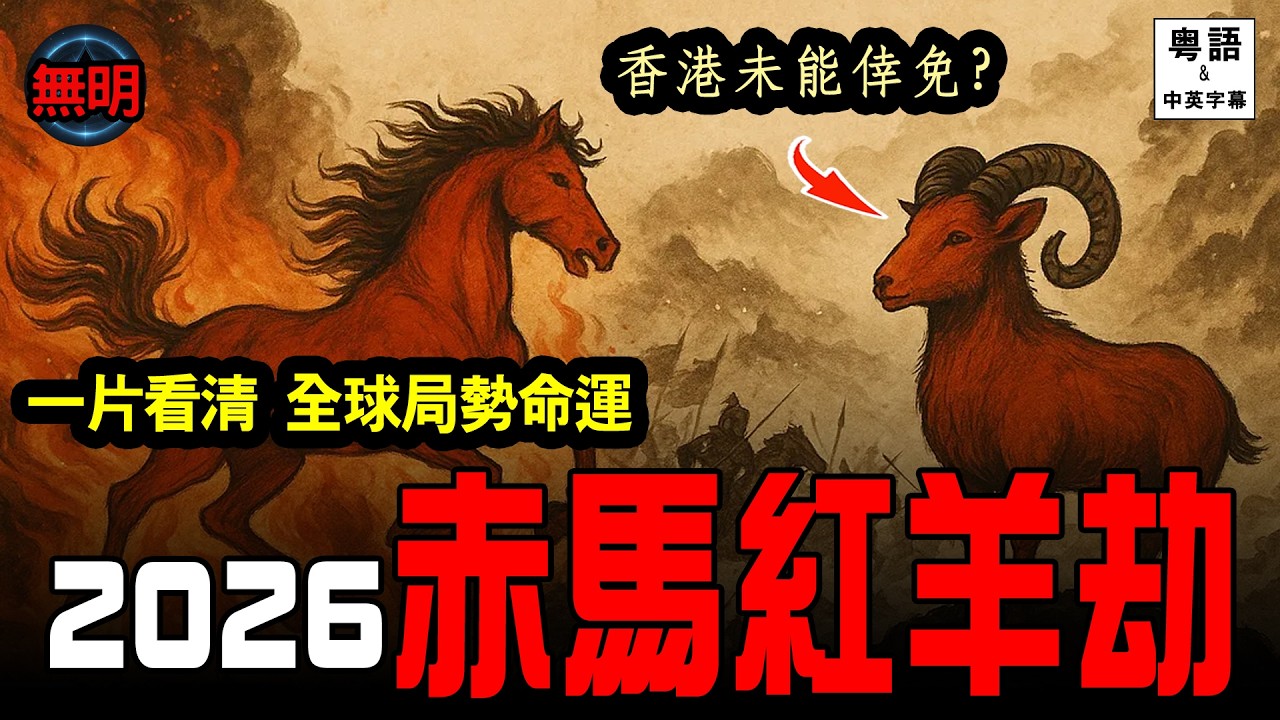 [粵語] 2026赤馬紅羊劫! 最新分析國際未來局勢 洩露天機 教你如何趨吉轉運🔥無明 中英文字幕