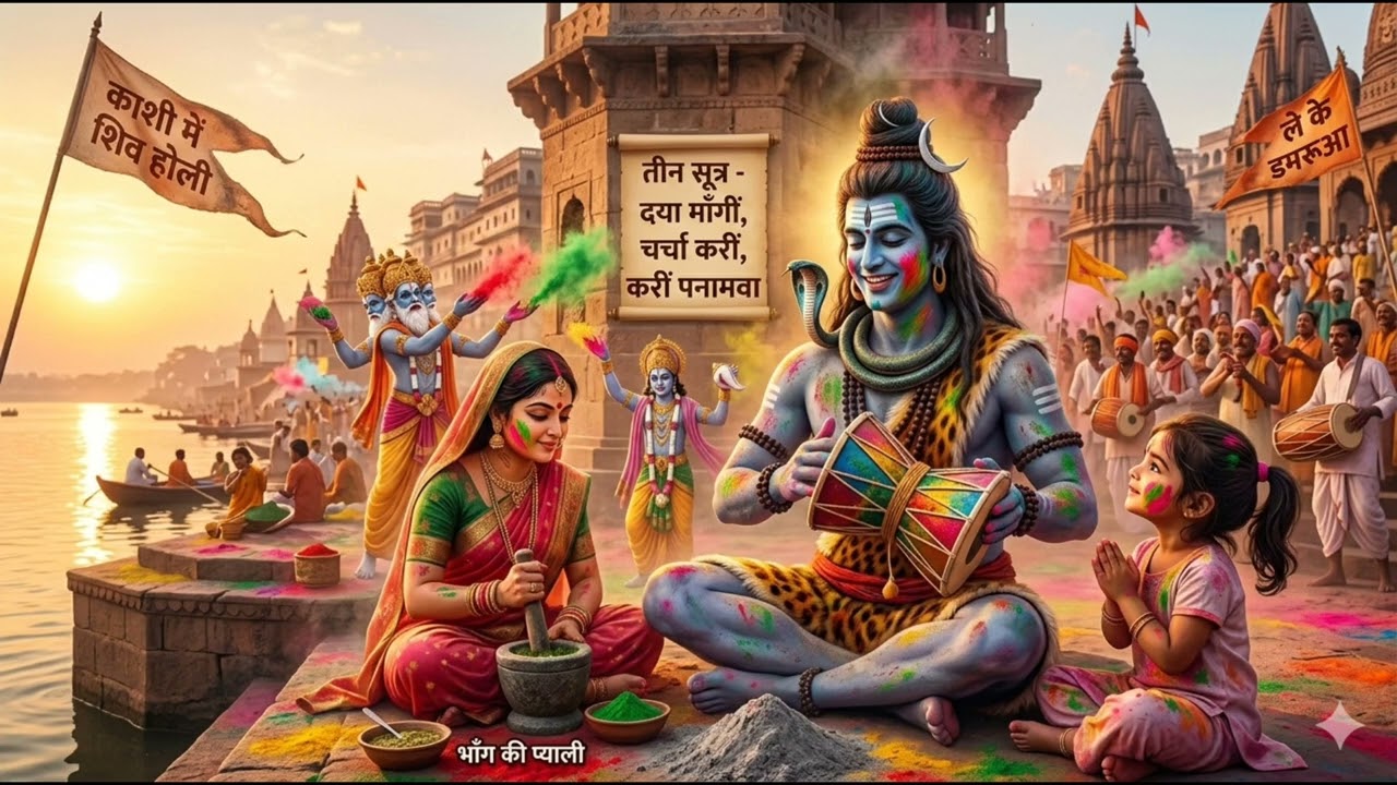 🚩होली खेले भोला बाबा ले के डमरूआ 🔱 | Shiv Holi Geet | Fagunwa Me Rangela Kashi Nagariya@Ramstudio12 