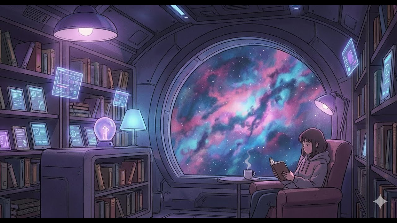 Ambiente de Nave Espacial para Estudiar/Dormir (1 Hora) - Deep Focus