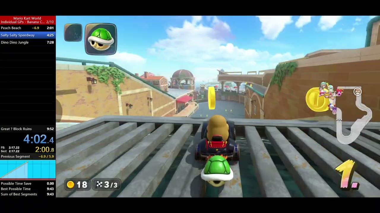 Mario Kart World - Banana Cup Speedrun: 9:47
