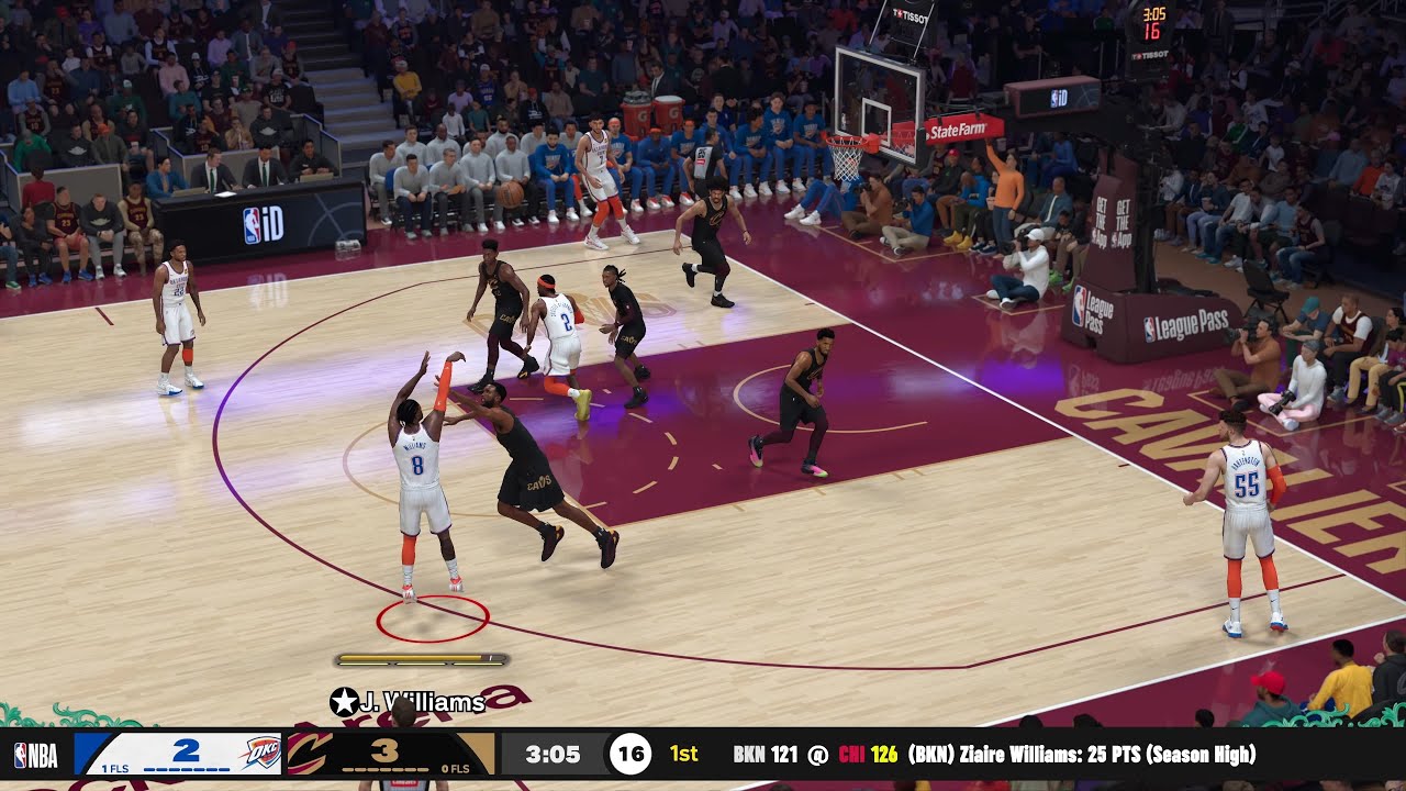 NBA 2K26 Gameplay (PS5) Thunder vs Cavaliers Hall of Fame Difficulty