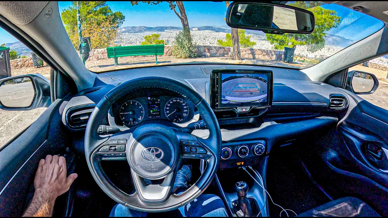 NEW Toyota Yaris In Athens 🇬🇷 (1.5 125 hp) |0-100| POV Test Drive #2200 Joe Black