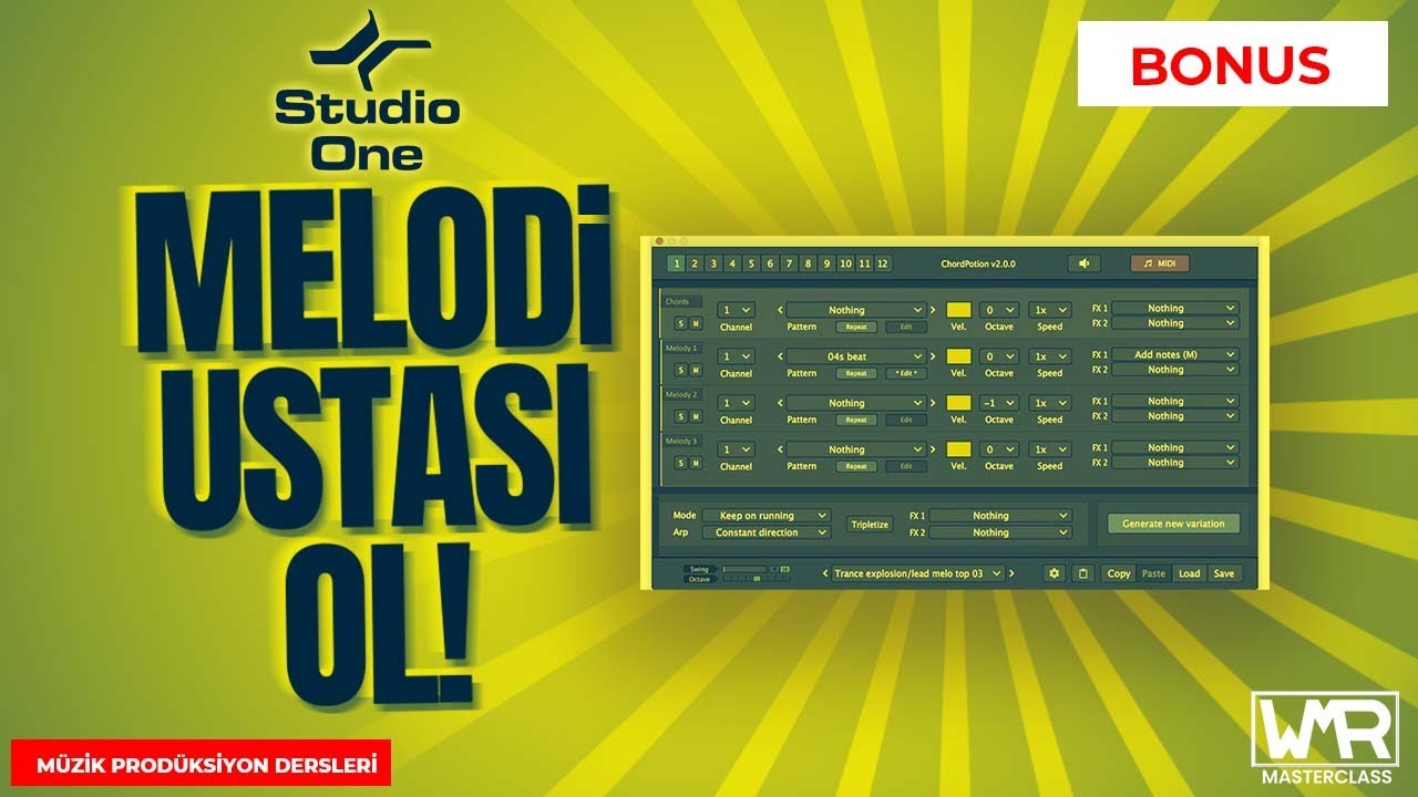 MELODİ AKOR BASS USTASI OL - STUDIO ONE MÜZİK PRODÜKSİYON DERSLERİ - BONUS -  [MASTERCLASS]