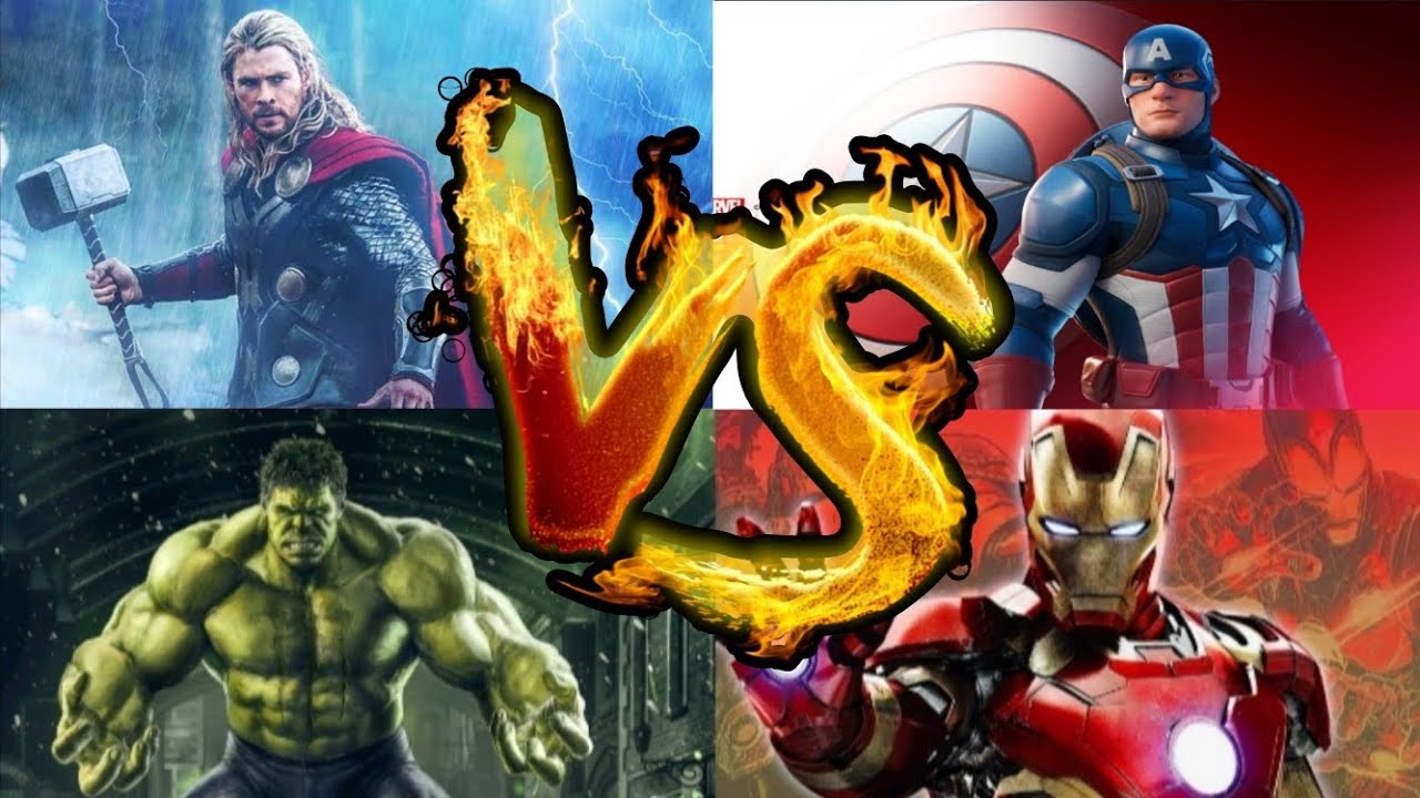 🎇THOR VS🎄 CAPOTAN AMERICA 🎃VS HULK VS IRONMAN 🎆