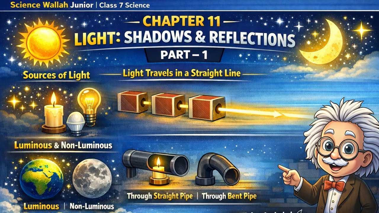 CLASS 7 | SCIENCE| CHAPTER -11 PART-1 | LIGHT SHADOW & REFLECTION| NCERT| CBSE | KV| NEP 2020