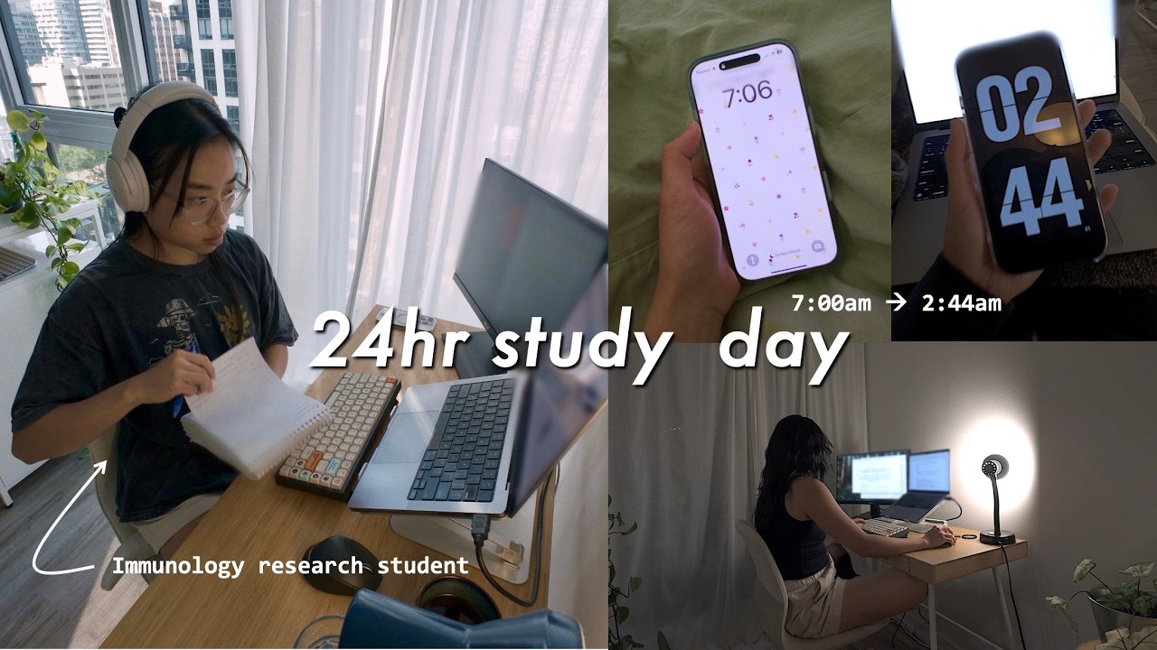 PRODUCTIVE Immunology Study Vlog 🍎💻 | How I write a 5000 word research paper
