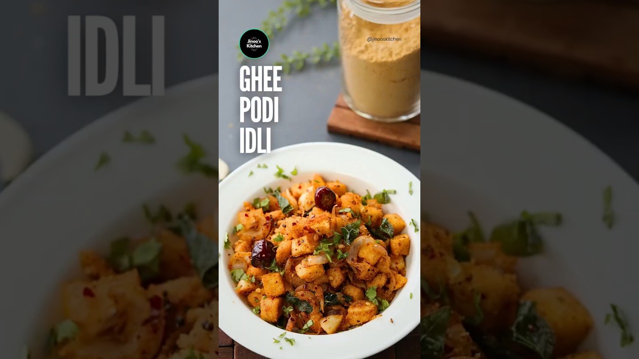 Spicy Ghee Podi Idli Recipe | Quick Leftover Idli Stir-Fry - Spicy Idli Upma  #recipe #idli