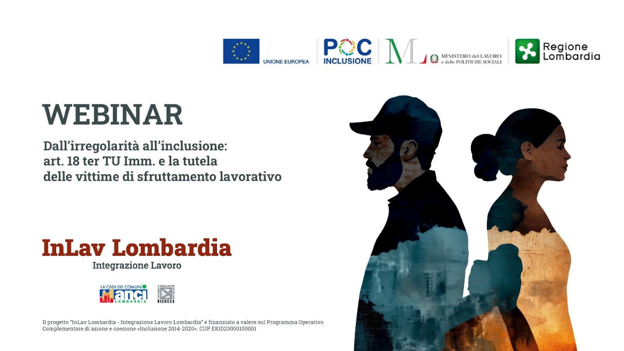 WEBINAR: Dall’irregolarità all’inclusione  art  18 ter TU Imm. e la tutela delle vittime