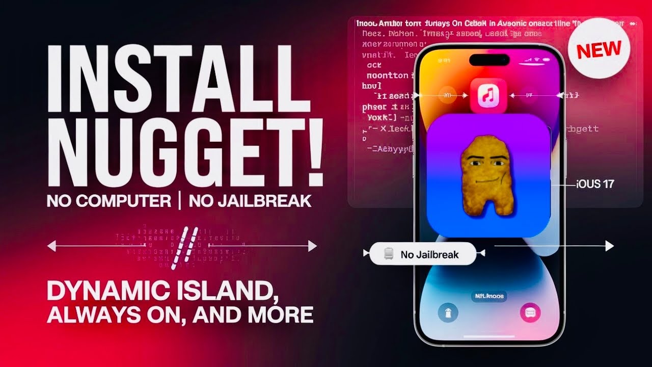 Install Nugget Mobile on iPhone/iPad No Computer, No Jailbreak | Unlock Dynamic Island & More on iOS