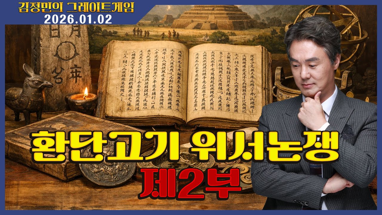 [김정민의 그레이트게임] 환단고기 위서논쟁 제2부 (2026.01.02.) #김정민박사#김정민#몽골박사#곽티르#곽지영#몽르메이슨#몽르#역사#천문#국제정세#몽르네이버#고대사